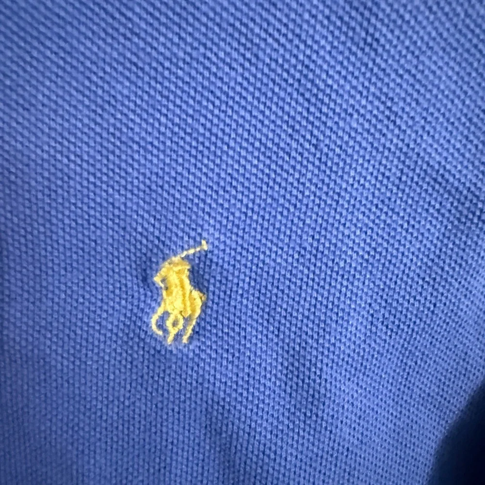 Vintage Ralph Lauren Boys' Long-Sleeve Polo Shirt, Royal Blue with Yellow Pony 6